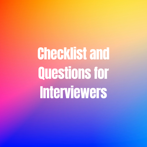 Company Research Checklist and Questions for Interviewers